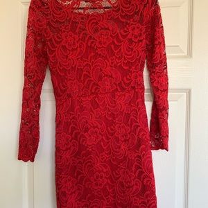 Lacey Red Dress